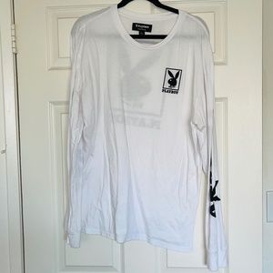 Pacsun x Playboy White Long Sleeve Shirt